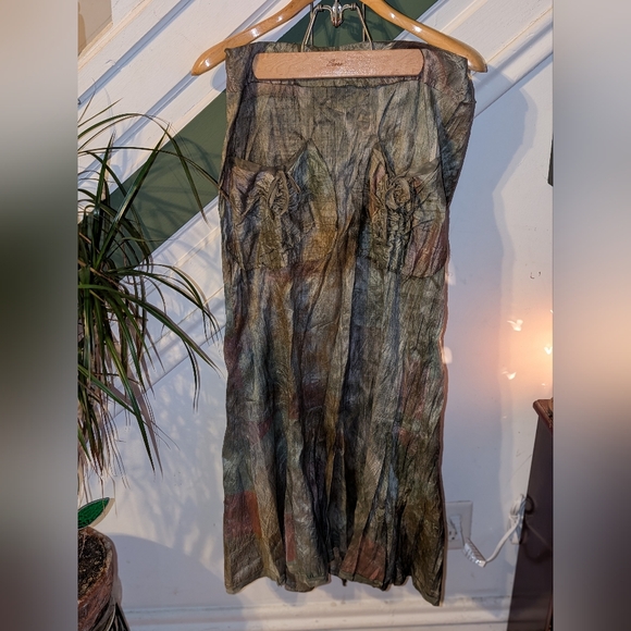 Vintage ONE WING STUDIO LONG LUNA Skirt S/M Romantic Artwear Ruffle Lagenlook - Picture 1 of 13